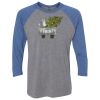 Unisex Triblend Three-Quarter Raglan T-Shirt Thumbnail