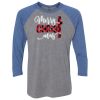 Unisex Triblend Three-Quarter Raglan T-Shirt Thumbnail