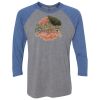 Unisex Triblend Three-Quarter Raglan T-Shirt Thumbnail