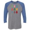 Unisex Triblend Three-Quarter Raglan T-Shirt Thumbnail