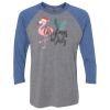 Unisex Triblend Three-Quarter Raglan T-Shirt Thumbnail