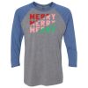 Unisex Triblend Three-Quarter Raglan T-Shirt Thumbnail