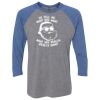 Unisex Triblend Three-Quarter Raglan T-Shirt Thumbnail