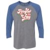 Unisex Triblend Three-Quarter Raglan T-Shirt Thumbnail