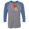 Unisex Triblend Three-Quarter Raglan T-Shirt Thumbnail