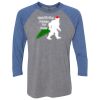 Unisex Triblend Three-Quarter Raglan T-Shirt Thumbnail