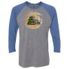 Unisex Triblend Three-Quarter Raglan T-Shirt Thumbnail