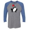 Unisex Triblend Three-Quarter Raglan T-Shirt Thumbnail