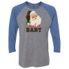 Unisex Triblend Three-Quarter Raglan T-Shirt Thumbnail