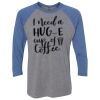 Unisex Triblend Three-Quarter Raglan T-Shirt Thumbnail