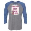 Unisex Triblend Three-Quarter Raglan T-Shirt Thumbnail