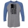 Unisex Triblend Three-Quarter Raglan T-Shirt Thumbnail