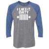 Unisex Triblend Three-Quarter Raglan T-Shirt Thumbnail