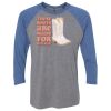 Unisex Triblend Three-Quarter Raglan T-Shirt Thumbnail