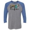 Unisex Triblend Three-Quarter Raglan T-Shirt Thumbnail