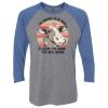 Unisex Triblend Three-Quarter Raglan T-Shirt Thumbnail