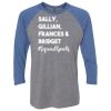 Unisex Triblend Three-Quarter Raglan T-Shirt Thumbnail