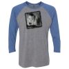 Unisex Triblend Three-Quarter Raglan T-Shirt Thumbnail