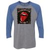 Unisex Triblend Three-Quarter Raglan T-Shirt Thumbnail