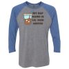 Unisex Triblend Three-Quarter Raglan T-Shirt Thumbnail