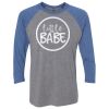 Unisex Triblend Three-Quarter Raglan T-Shirt Thumbnail