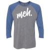 Unisex Triblend Three-Quarter Raglan T-Shirt Thumbnail