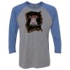 Unisex Triblend Three-Quarter Raglan T-Shirt Thumbnail