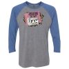 Unisex Triblend Three-Quarter Raglan T-Shirt Thumbnail