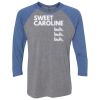 Unisex Triblend Three-Quarter Raglan T-Shirt Thumbnail