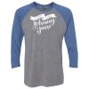 Unisex Triblend Three-Quarter Raglan T-Shirt Thumbnail