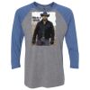 Unisex Triblend Three-Quarter Raglan T-Shirt Thumbnail