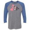 Unisex Triblend Three-Quarter Raglan T-Shirt Thumbnail