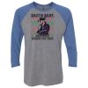 Unisex Triblend Three-Quarter Raglan T-Shirt Thumbnail