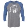 Unisex Triblend Three-Quarter Raglan T-Shirt Thumbnail