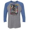 Unisex Triblend Three-Quarter Raglan T-Shirt Thumbnail