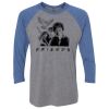 Unisex Triblend Three-Quarter Raglan T-Shirt Thumbnail