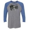 Unisex Triblend Three-Quarter Raglan T-Shirt Thumbnail