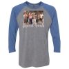 Unisex Triblend Three-Quarter Raglan T-Shirt Thumbnail