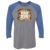 Unisex Triblend Three-Quarter Raglan T-Shirt Thumbnail