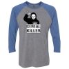 Unisex Triblend Three-Quarter Raglan T-Shirt Thumbnail