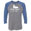 Unisex Triblend Three-Quarter Raglan T-Shirt Thumbnail