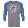 Unisex Triblend Three-Quarter Raglan T-Shirt Thumbnail