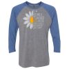 Unisex Triblend Three-Quarter Raglan T-Shirt Thumbnail