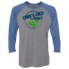 Unisex Triblend Three-Quarter Raglan T-Shirt Thumbnail