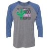 Unisex Triblend Three-Quarter Raglan T-Shirt Thumbnail