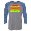 Unisex Triblend Three-Quarter Raglan T-Shirt Thumbnail