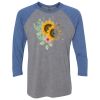 Unisex Triblend Three-Quarter Raglan T-Shirt Thumbnail