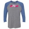 Unisex Triblend Three-Quarter Raglan T-Shirt Thumbnail