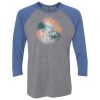 Unisex Triblend Three-Quarter Raglan T-Shirt Thumbnail