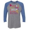 Unisex Triblend Three-Quarter Raglan T-Shirt Thumbnail